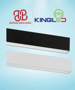 Đèn LED thả Profile Sodalite DTP-36SS-118-V/TT/T-D Kingled 36W vỏ đen, chiều dài 1.2m, thiết kế văn phòng hiện đại, ánh sáng chống chói mắt, CRI>90.