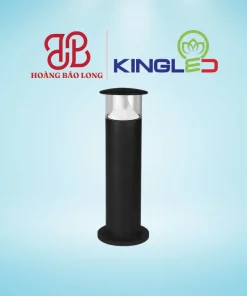 Đèn LED trụ sân vườn GR-8SS-250-V Kingled 8W cao 250mm, ánh sáng vàng 3000K hắt lối đi cảnh quan, thân nhôm đúc chống nước IP65, điện áp an toàn.