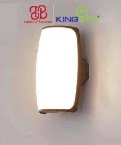 Đèn LED gắn tường tràn viền Kingeco 18W DTTV-18-V/T-D vỏ đen, góc chiếu tỏa 180° tán quang đều, chiếu sáng trang trí cầu thang, hành lang, ban công.