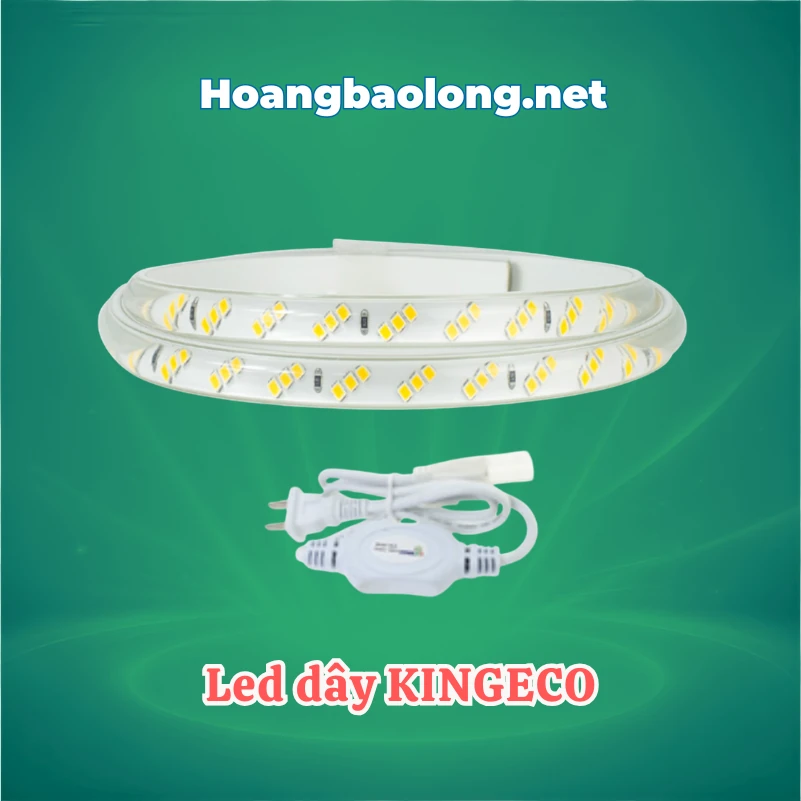 ĐÈN PHA LED KINGECO 10W EC-FLK-10 3000K Hình ảnh đèn LED dây KingEco với các dòng chip 2835 và RGB 5050, phù hợp hắt trần, trang trí nội thất, tủ kệ, showroom và công trình.
