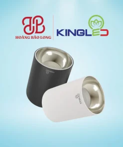 Đèn LED ống bơ rọi Emerald OBR-10SS-D95-V/TT/T-T Kingled 10W vỏ trắng, đường kính Ø95mm, lắp nổi trần, chiếu rọi rực rỡ, chỉ số hoàn màu CRI>90.