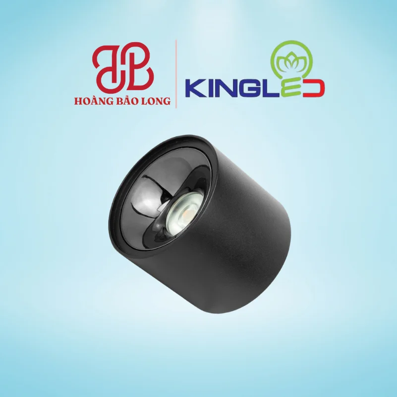 ỐNG BƠ CHIẾU RỌI MALACHITE 12W DA-OBRC-12SS-V/TT/T-D KingLed Đèn LED ống bơ rọi chóa sâu Malachite DA-OBRC-12SS-V/TT/T-D Kingled 12W vỏ đen, lắp nổi trần, thiết kế chóa sâu chống chói, chiếu rọi tiêu điểm sắc nét, chỉ số hoàn màu CRI>90.