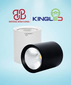Đèn LED ống bơ rọi Peridot OBR-20SS-V/TT/T-T Kingled 20W vỏ trắng, công suất lớn chiếu rọi rực rỡ, kiểu dáng sang trọng, độ hoàn màu cao CRI>90.