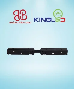 Khớp nối thẳng dẫn điện RNC-KNT-M-D Kingled màu đen, kết nối mạch điện tiếp xúc DC 48V liền mạch giữa 2 thanh ray nam châm nối tiếp.