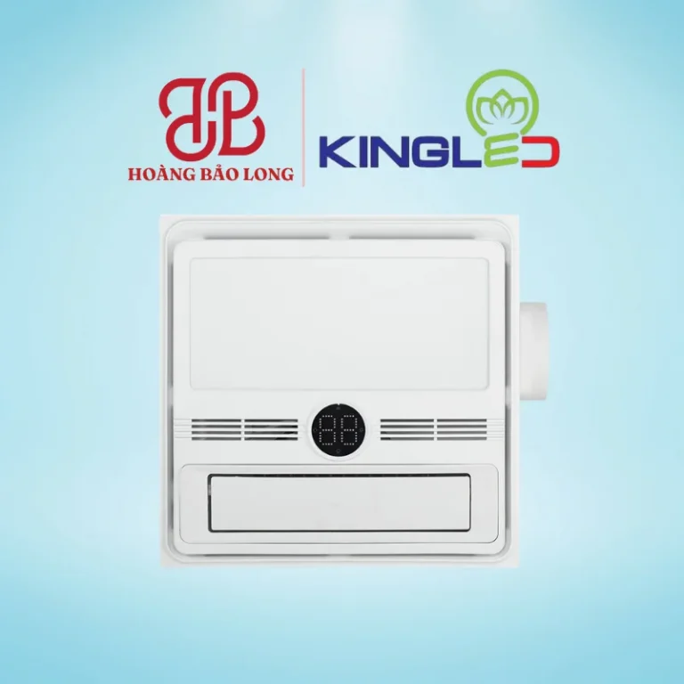 Quạt làm mát nhà tắm âm trần QMNT-3030 Kingled kích thước 30x30cm, thiết kế âm trần chống ẩm an toàn, tạo luồng gió mát dịu êm cho phòng tắm.