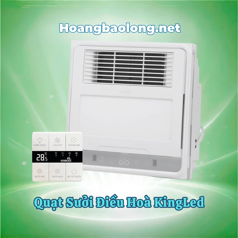 Quạt sưởi điều hoà Kingled