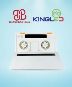 Quạt sưởi điều hòa nhà tắm âm trần QSDH-3060-02 Kingled 30x60cm thế hệ mới tích hợp đảo gió, sưởi ấm không đốt oxy, làm mát, sấy khô và hút mùi thông minh.