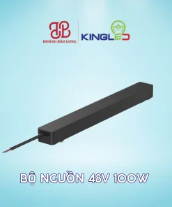 Bộ nguồn 48V 100W KingLED RNCM-N100-48V, kích thước 208 x 26 x 24 mm, cấp nguồn 48V cho hệ ray nam châm có tải phù hợp. Dùng cho hệ ray nam châm RNCM KingLED.