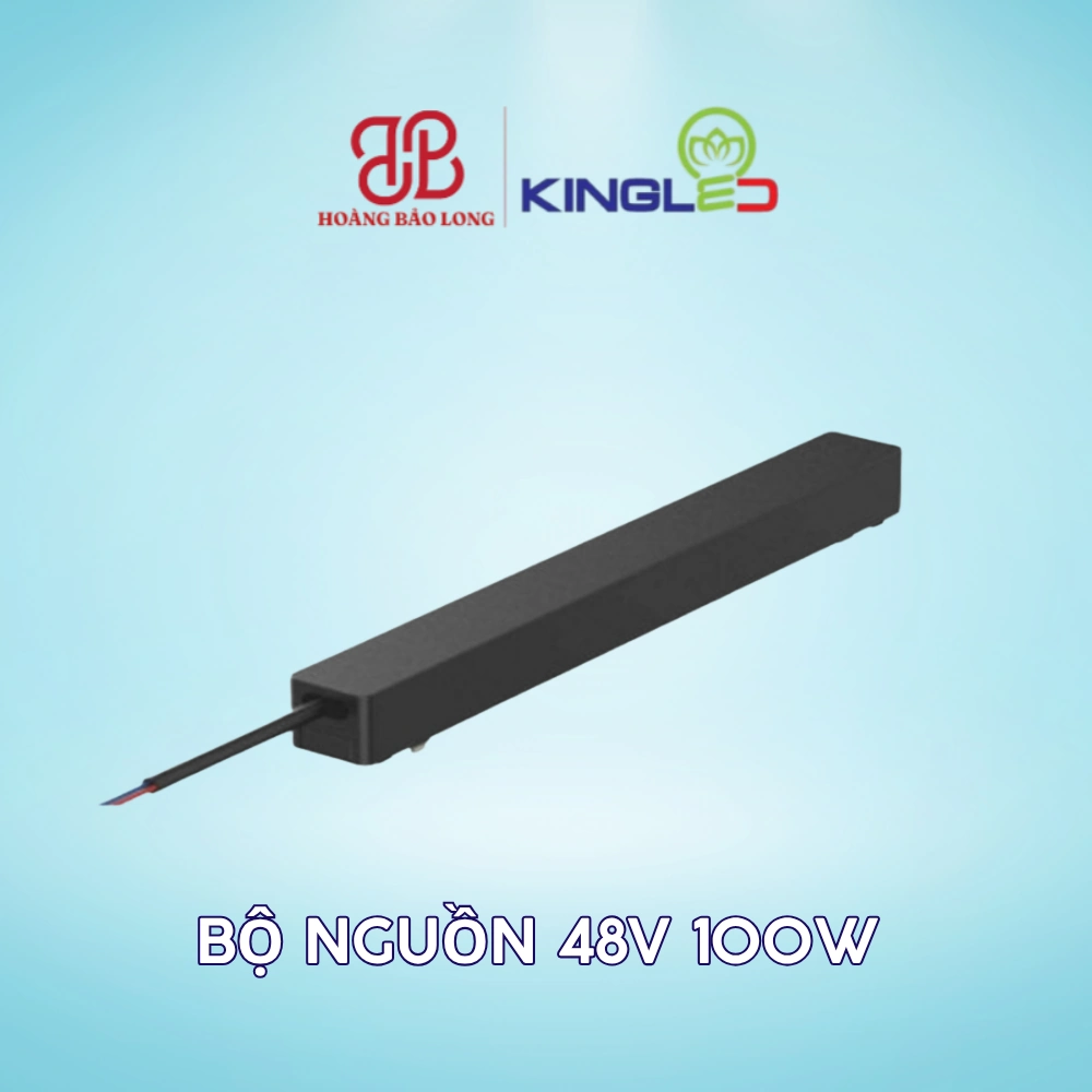 Bộ Nguồn Ray Nam Châm 48V 100W RNCM-N100-48V KingLED Bộ nguồn 48V 100W KingLED RNCM-N100-48V, kích thước 208 x 26 x 24 mm, cấp nguồn 48V cho hệ ray nam châm có tải phù hợp. Dùng cho hệ ray nam châm RNCM KingLED.
