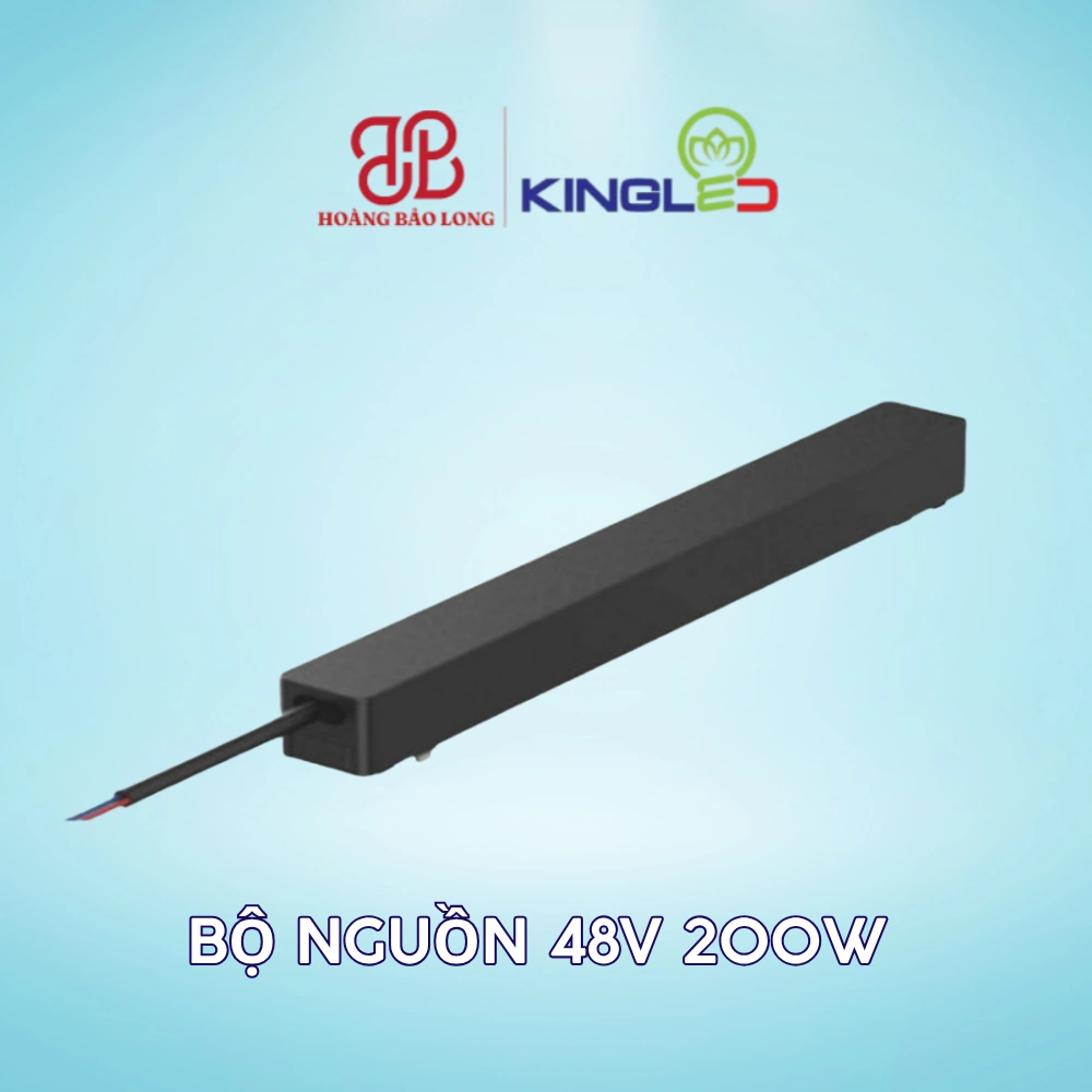 Bộ Nguồn Ray Nam Châm 48V 200W RNCM-N200-48V KingLED Bộ nguồn 48V 200W KingLED RNCM-N200-48V, kích thước 225 x 26 x 24 mm, cấp nguồn 48V cho hệ ray nam châm có tải phù hợp. Dùng cho hệ ray nam châm RNCM KingLED.