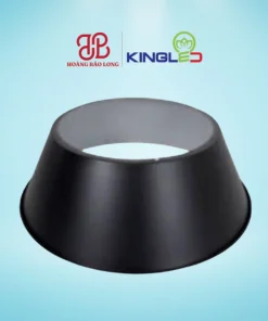 Chao kim loại sơn tĩnh điện KingLED, dùng cho đèn nhà xưởng UFO-01 100W, hỗ trợ định hướng ánh sáng và hoàn thiện bộ đèn trần cao.