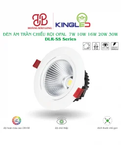 Đèn âm trần chiếu rọi Opal KingLed DLR-SS Series công suất 7W, 10W, 16W, 20W và 30W