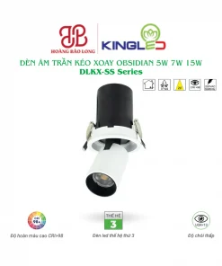 Đèn âm trần kéo xoay Obsidian KingLed DLKX-SS Series công suất 5W, 7W và 15W
