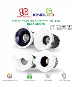 Đèn âm trần rọi Amethyst KingLed DLRA Series loại mặt viền, chiếu gương và oval