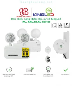 Hình catalogue đèn chiếu sáng khẩn cấp, sự cố KingLed KC, pin dung lượng cao và thời gian dự phòng trên 3 giờ.