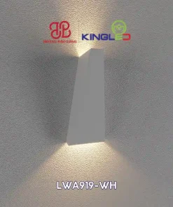 Đèn gắn tường ngoài trời KingLED LWA919-WH 2 x 5W, ánh sáng 3000K, CRI >86, IP65, phù hợp mặt tiền, ban công, hiên nhà và tường sân vườn.