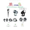Hình catalogue đèn LED rọi cột KingLed DRC03 và DRC04, góc chiếu hẹp, kiểu dáng độc đáo cho công trình ngoài trời.