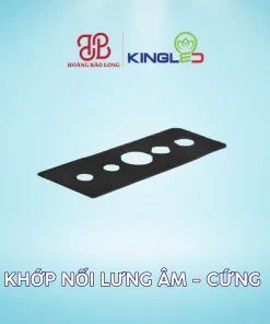 Khớp nối lưng âm - cứng KingLED RNCM-KNL-A-C, kích thước 80 x 22 mm, gia cố và liên kết phần lưng của hai đoạn ray lắp âm. Dùng cho hệ ray nam châm RNCM KingLED.