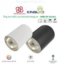 Hình catalogue ống bơ chiếu rọi Emerald KingLed OBR-SS, CRI>98, UGR