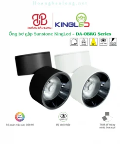 Hình catalogue ống bơ gập Sunstone KingLed DA-OBRG, CRI>98, UGR