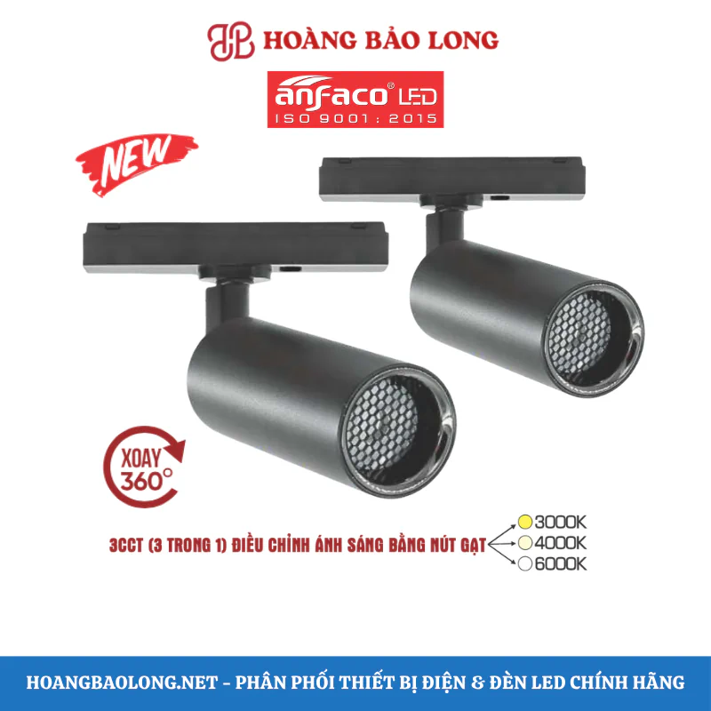 Đèn LED ray nam châm nổi Anfaco 8W/15W RNM 26D Đèn LED ray nam châm nổi Anfaco 8W/15W RNM 26D